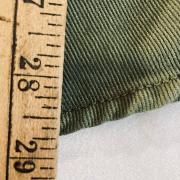 Buffalo David Bitten Men's Shirt Heavyweight Canvas Army Green Button Up, Large - Picture 9 of 9